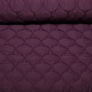 Doubleface Steppstoff Aubergine 