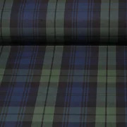 Dry Oilskin Light Blackwatch Tartan Blau Grün