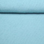 Frottee Strickjersey Uni Blau