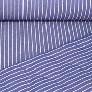 Gesteppter Jackenstoff Sommerstepp Doubleface Streifen Blau