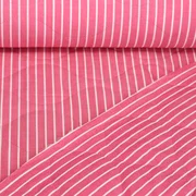 Gesteppter Jackenstoff Sommerstepp Doubleface Streifen Pink