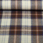Hemdenstoff Holzfällerkaro Beige