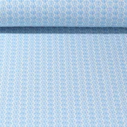 Jacquard Jersey "Diamonds Knit" Hellblau
