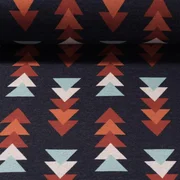 Jacquard Jersey "Fast Forward" Navy