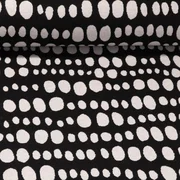 Jacquard Jersey "Forever" Schwarz
