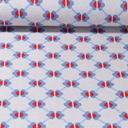 Jacquard Jersey "Like Me" Grau