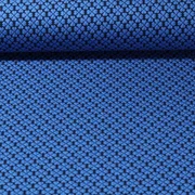 Jacquard Jersey "Lucky Knit" Blau