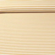 Jacquard Jersey Streifen Midi Ocker