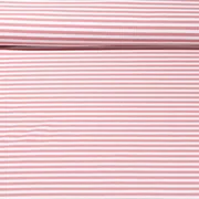 Jacquard Jersey Streifen Midi Rosa