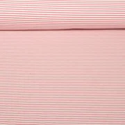Jacquard Jersey Streifen Mini Altrosa