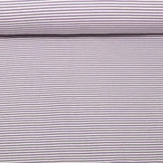 Jacquard Jersey Streifen Mini Lavendel
