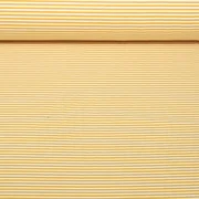Jacquard Jersey Streifen Mini Ocker