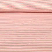 Jacquard Jersey Streifen Mini Rosa