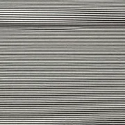 Jacquard Jersey Streifen Mini Schwarz
