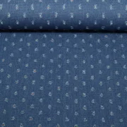 Jeans Jacquard Extrabreit Destroyed Hellblau