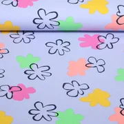 Jersey Blumen Flieder