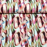 Jersey Digitaldruck Aquarell Formen Lila