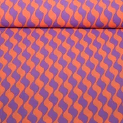 Kleider und Blusenstoff Wellen Violett