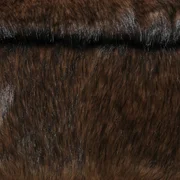 Kunstfell Rotbraun Schwarz Melange