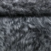 Kunstfell Silber Schwarz Melange