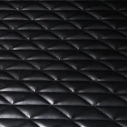 Kunstleder Gesteppt Dreieck Schwarz 	