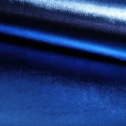 Kunstleder Metallic royalblau
