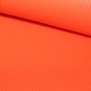 Kunstleder Plissee orange