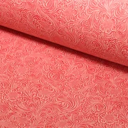 Kunstleder floral rot