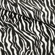 Kunstleder "Zebra" Black