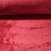 Kuschelfleece Uni Rot