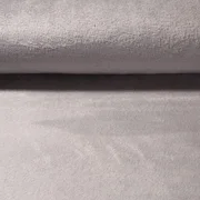 Kuschelfleece Uni Silbergrau