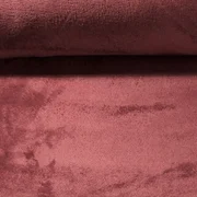 Kuschelfleece Uni Weinrot