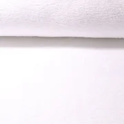 Kuschelfleece Uni Weiß