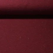 Kuschelsweat Konfetti Pünktchen Bordeaux