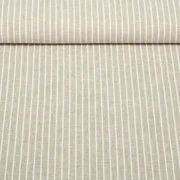 Leinen Baumwolle Streifen Sand