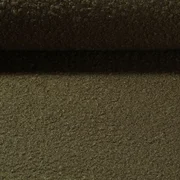 Mantelstoff Bouclé Uni Olive