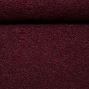 Mantelstoff Woll Boucle Weinrot