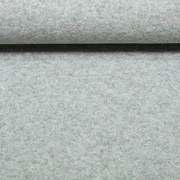 Merino Wollfleece Mulesingfrei Uni Hellgrau Melange