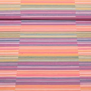Nachhaltiger Jacquard Canvas Streifen Design Multicolor