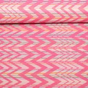 Nachhaltiger Jacquard Canvas ZickZack Design Multicolor