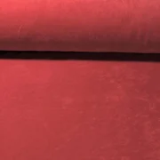 Nickistoff Velours Uni Dunkelrot