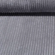 Polsterstoff Breitcord "Roy" 10mm Dunkelgrau
