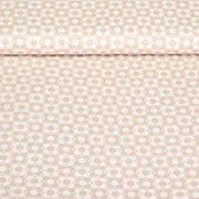 Popeline Retroblumen Sand