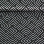 Regenjackenstoff Reflektor Schwarz Grau