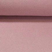 Rippen-Stricksweat Uni Rosa