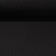 Rippen-Stricksweat Uni Schwarz
