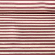 Rippjersey Streifen Mauve Ecru