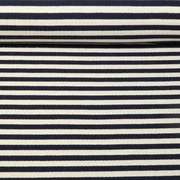 Rippjersey Streifen Navy Ecru