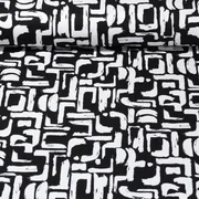 Romanit Jersey Travel Black-White Abstrakt