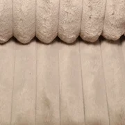 Schweres Plüschfell Streifen Beige